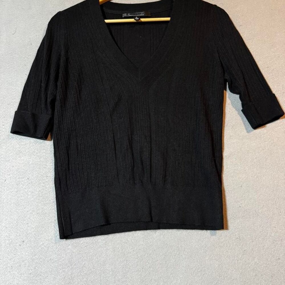 White-house-black-market Women's Black and Grey Jumper